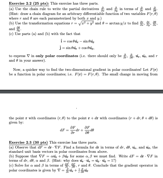 Please help!! Exercise 2.2 (25 pts): This exercise has three parts. (a)