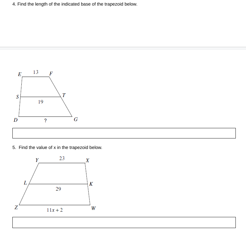 following is not a property.r of an isosceles trapezoid? A. Each pair