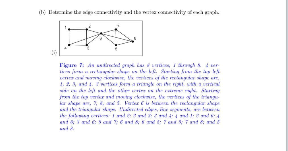 Can I please get some help with this. (b) Determine the edge