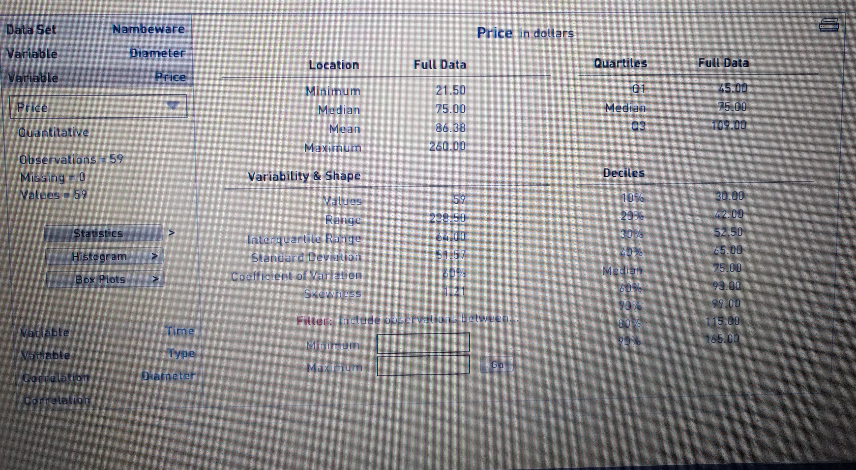 and polishing steps. Nambe is analyzing how to adjust its production schedule