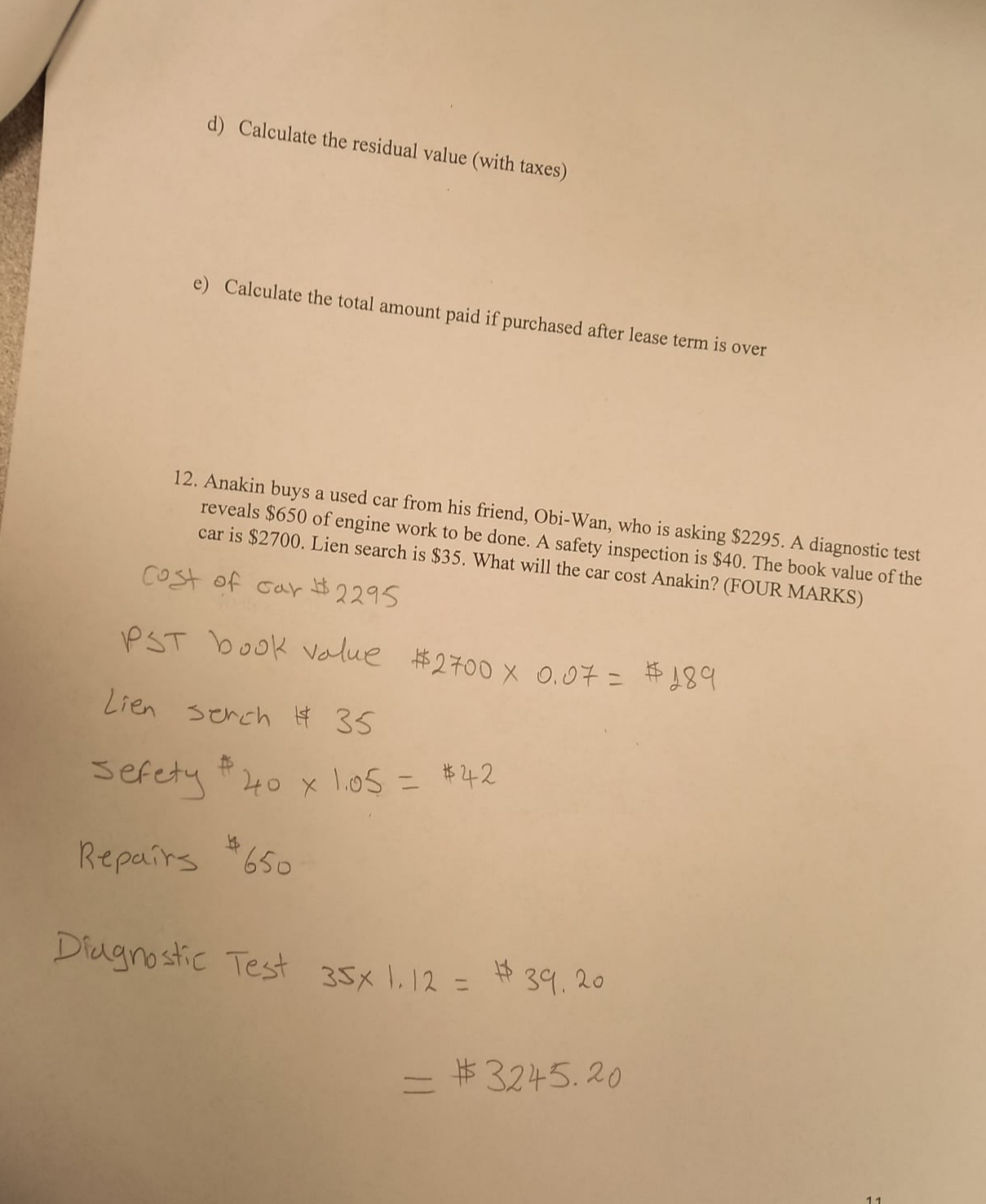 dealership) in MB you pay GST and PST taxes. 8. A disadvantage
