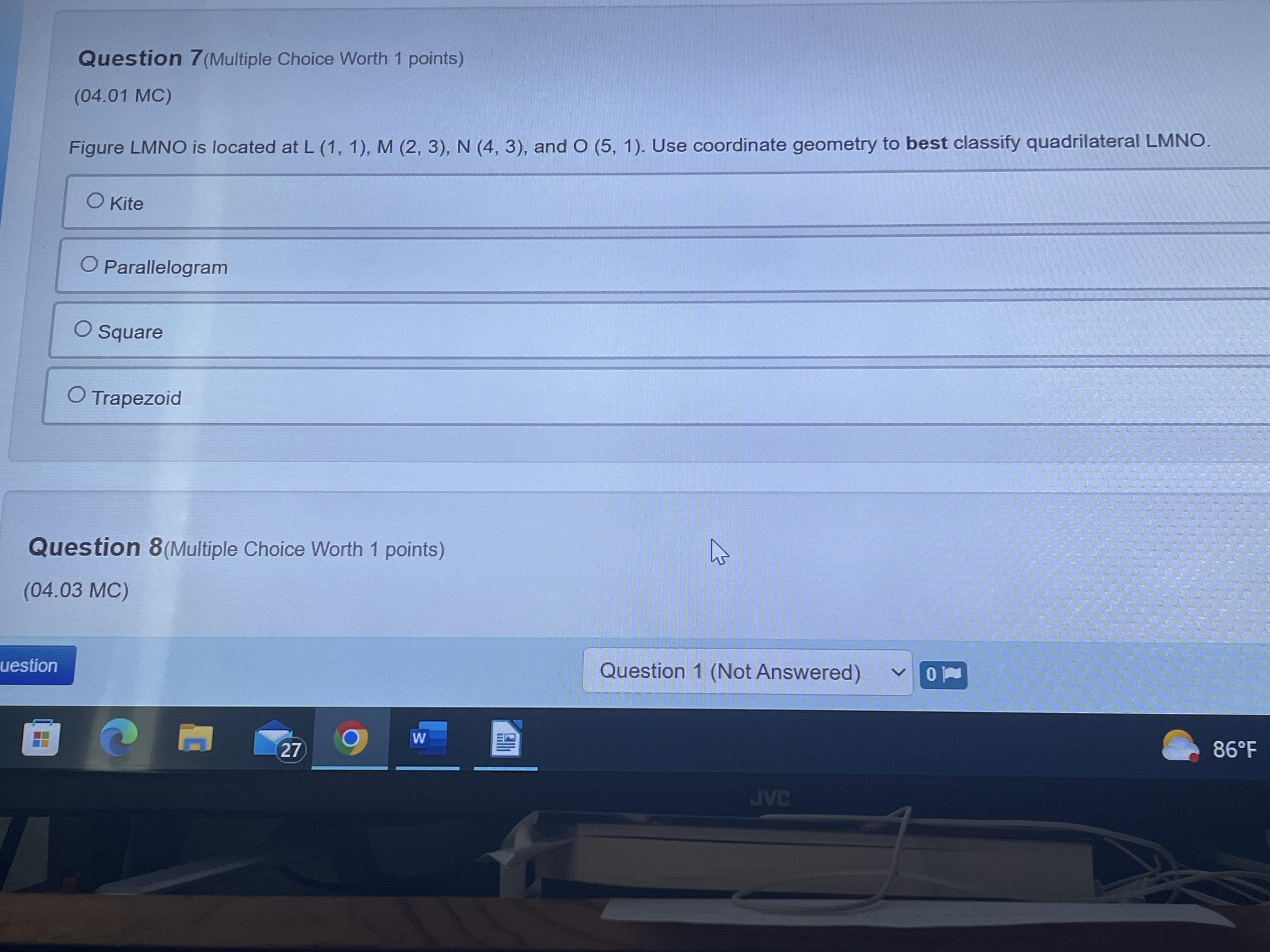 says that AABC is an isosceles triangle, while Verna says that it