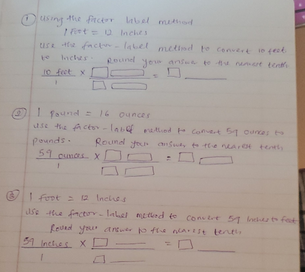 using the Factor label method using the factor label method 1 Foot