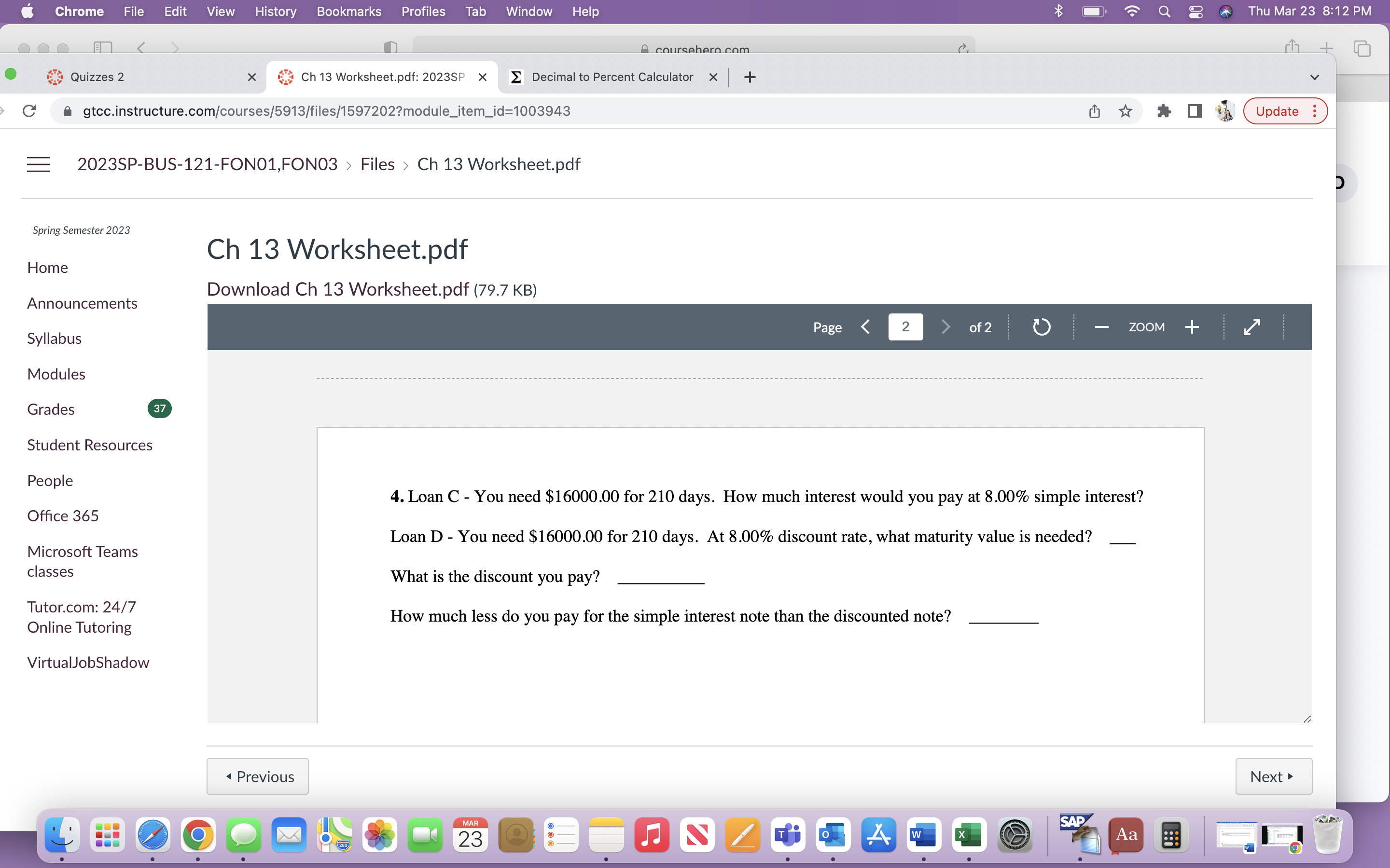 Chrome File Edit View History Bookmarks Profiles Tab Window Help Q