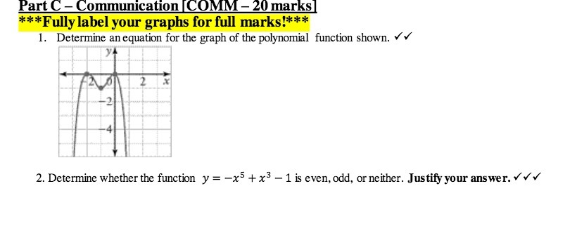  Part C - Communication COMM - 20 marks ***Fully label your