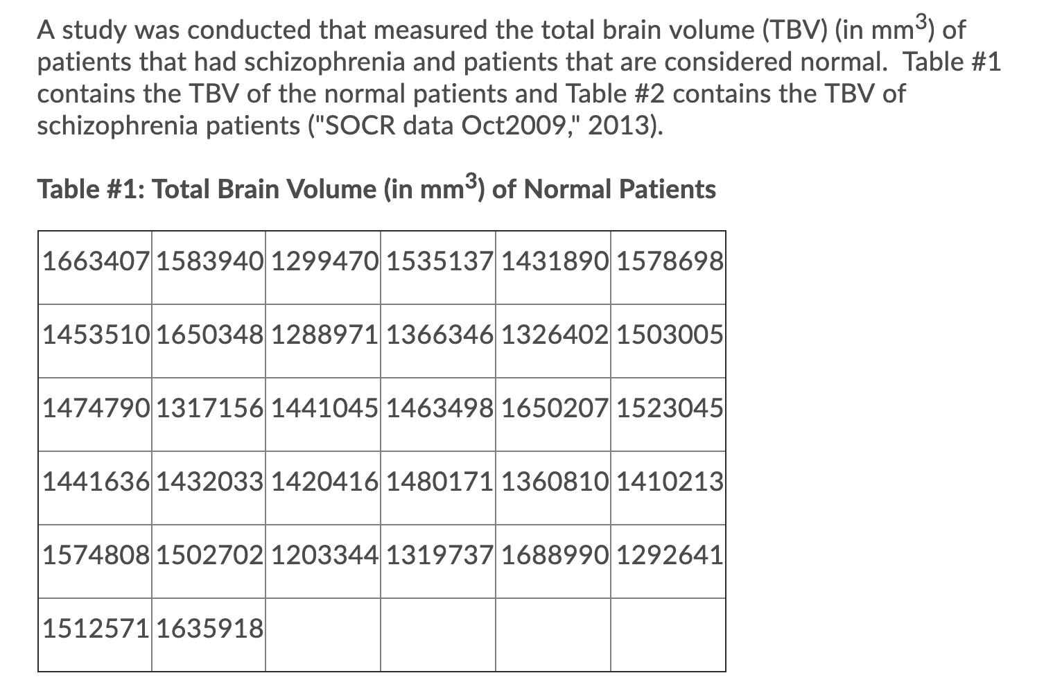 Please help me solve this A study was conducted that measured the