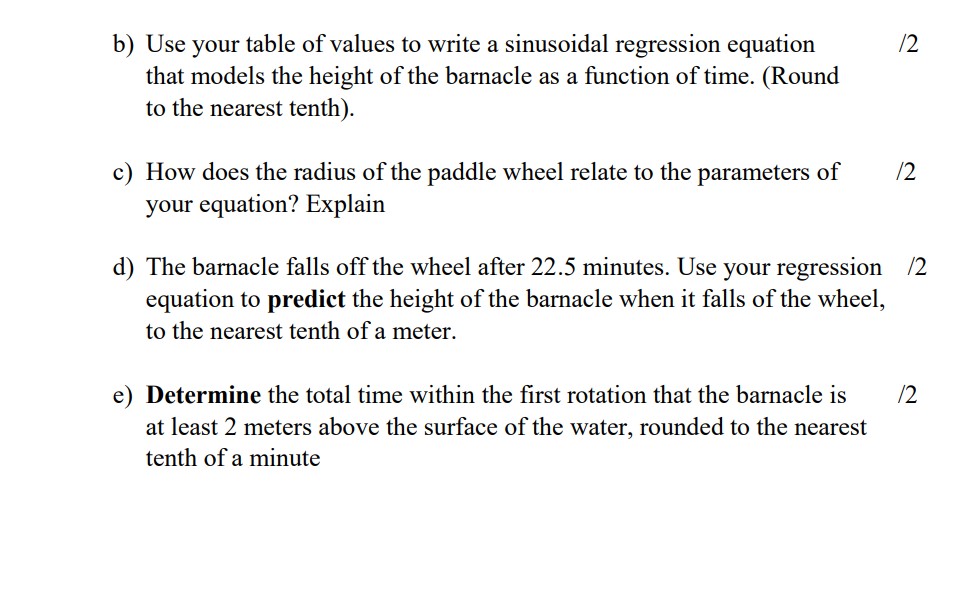 function? Explain. 1'4 1'2 1. Think of an example of something that
