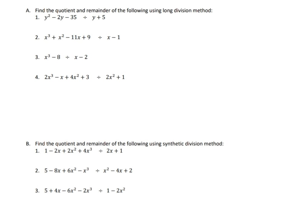 What is the proper solution for this equations? Subject: Math A. Find