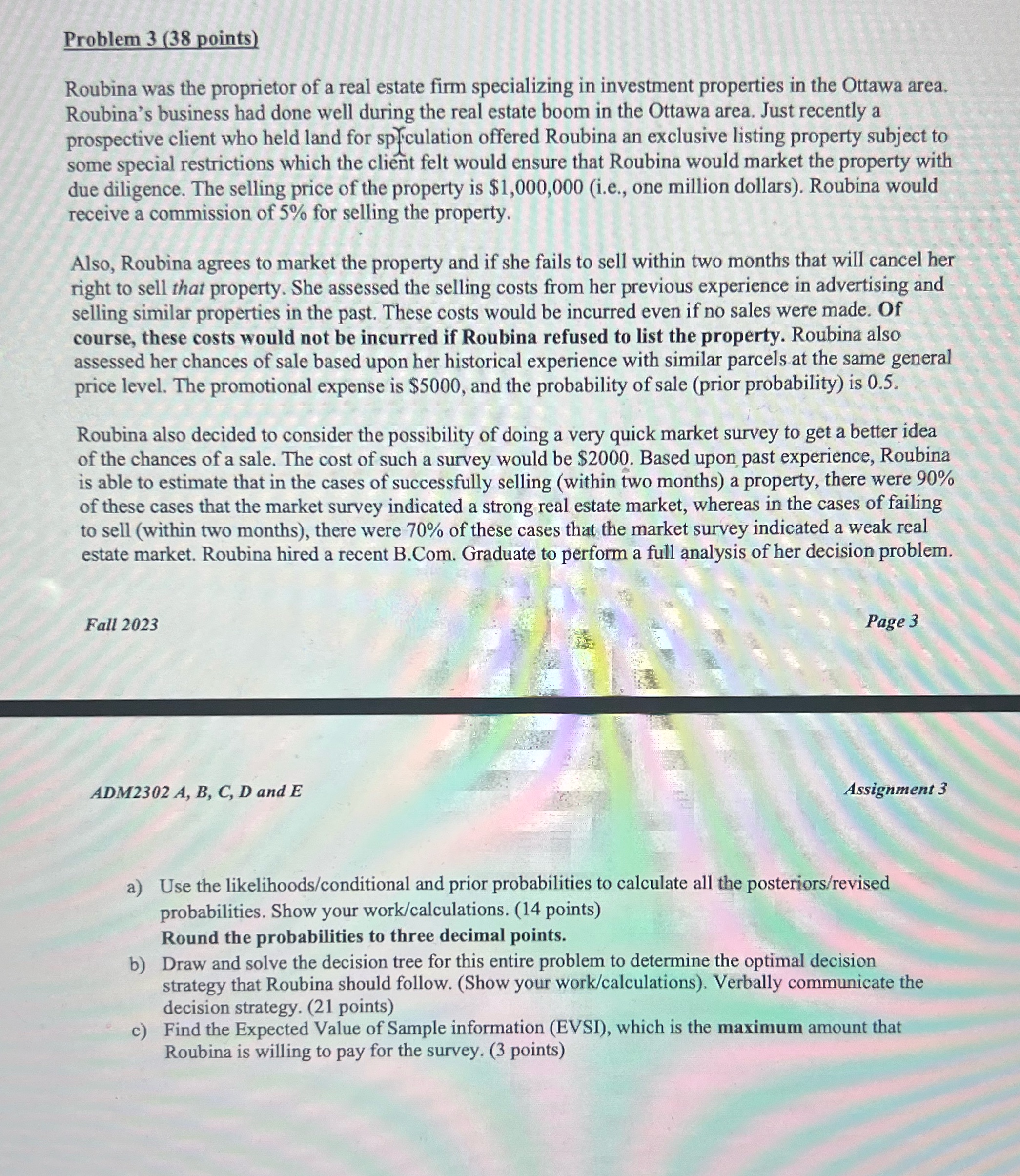 Business analytics work, please answer each question step by step with as