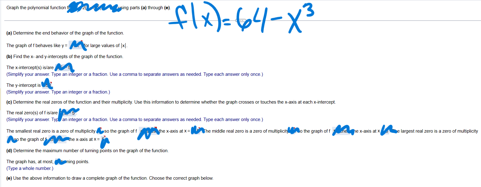 each answer only once.) The y-intercept is (Simplify your answer. Type an