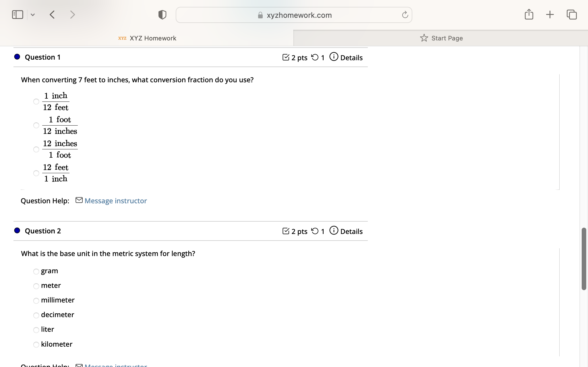 solution Mixture = Percent of solution/Quantity None of the above. xyzhomework.com 2
