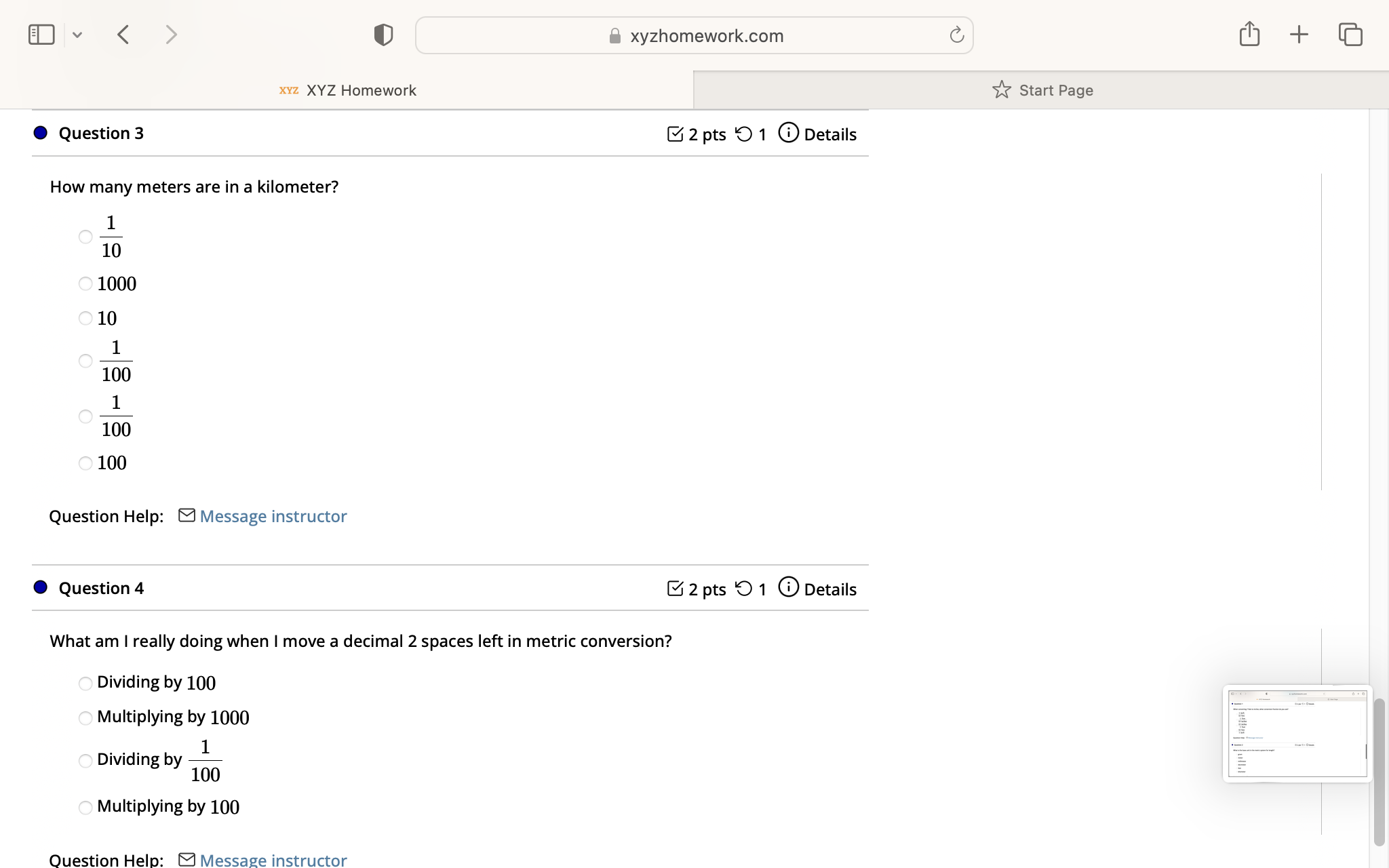 pts Details Question Help: Message instructor Question 3 2 pts Details If
