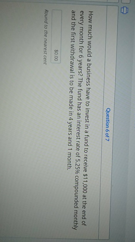 please show formula and complete solutions. round off answer to the nearest