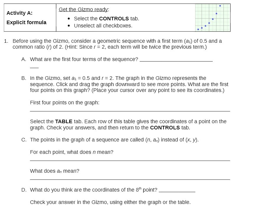  WE - Select the CONTROLS tab. I Unselect all checkboxes. Activity