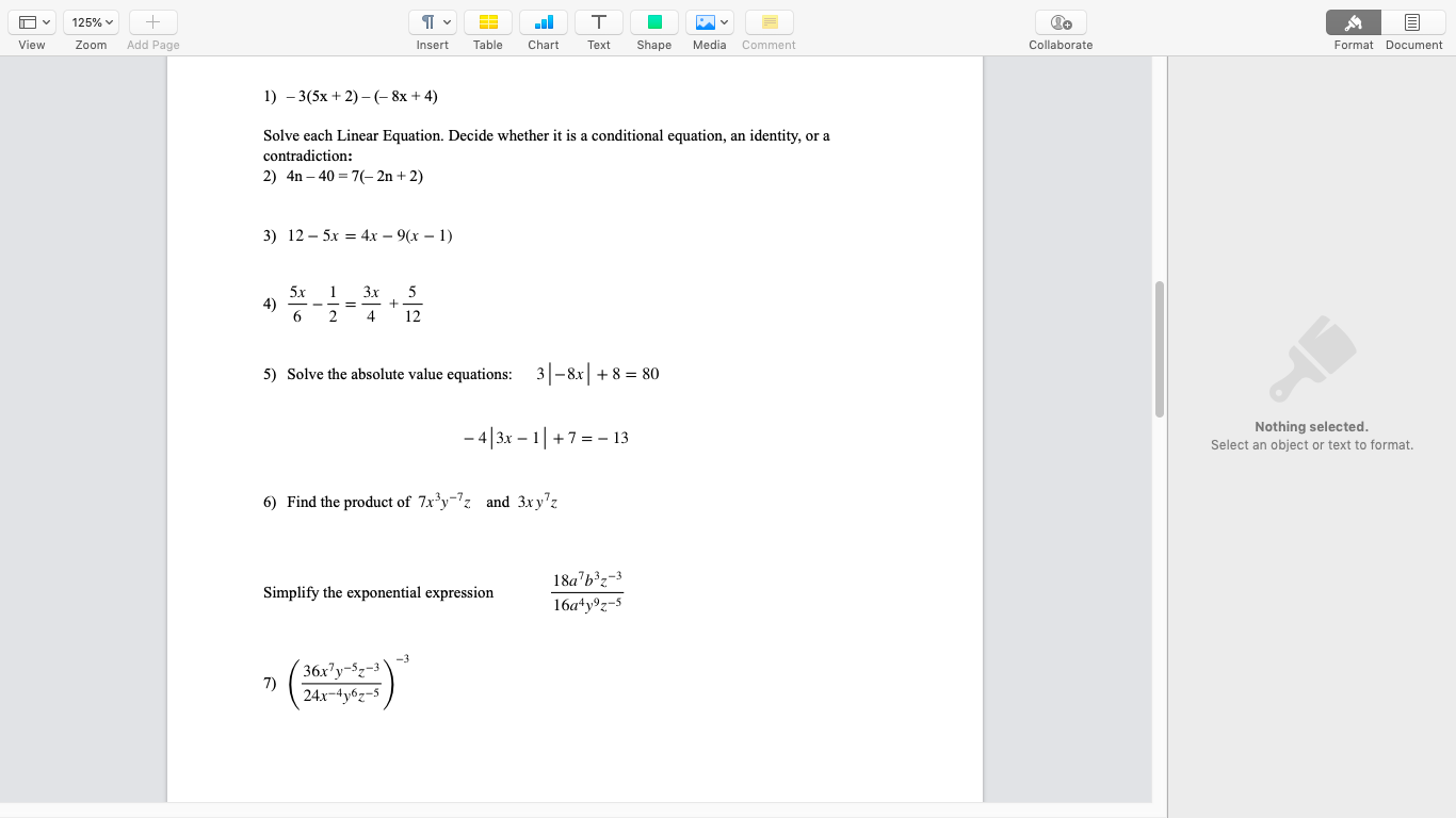 125% + T M View Zoom Add Page Insert Table Chart