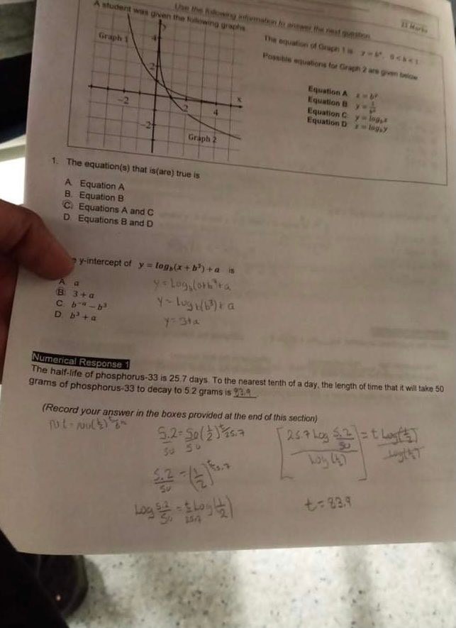 3+ 2logs x D 3 +2log, x - logsy Log ns t