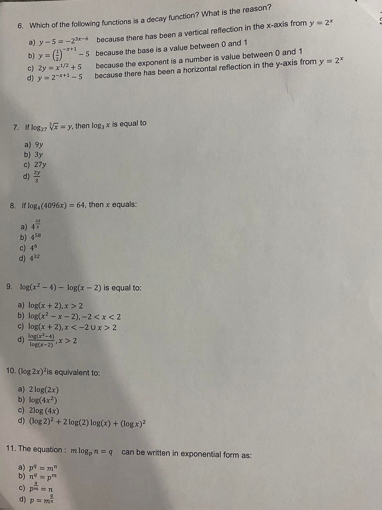 growth rate of the city can be modeled as an exponential function,
