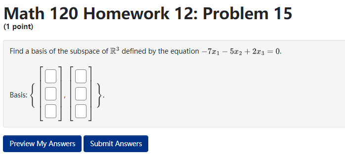 a basis of the given subspace by deleting linearly dependent vectors. Span