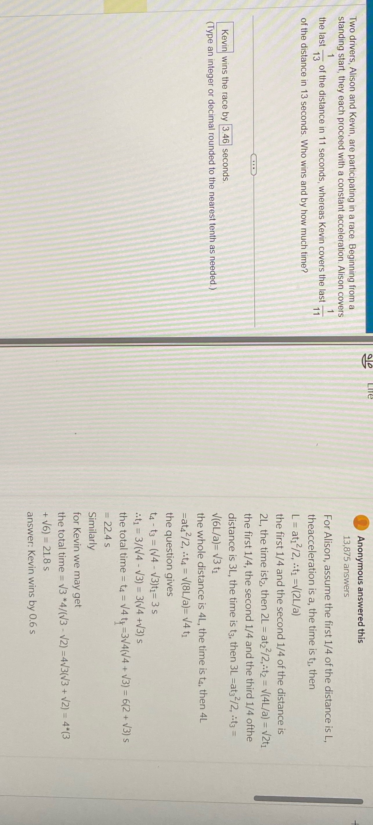 Do the question w the same method on the right Two drivers,