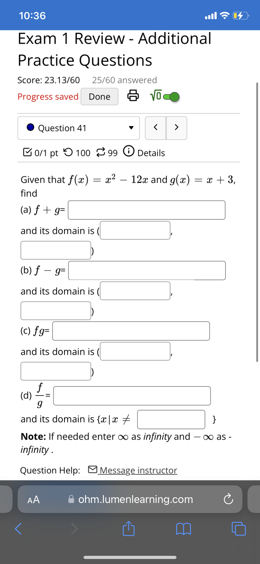 endpoint, assume that the graph continues forever in the same direction. Question