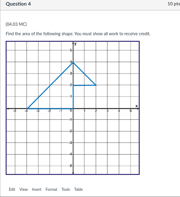work. (4 points) Part B: Find the slope of each side of