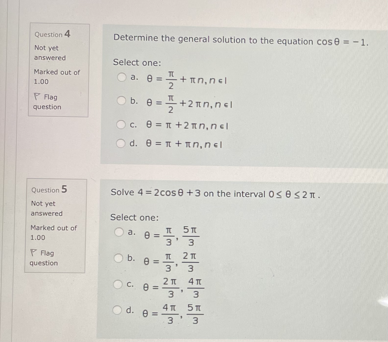 Fir Marked out of O a. The period can be found by