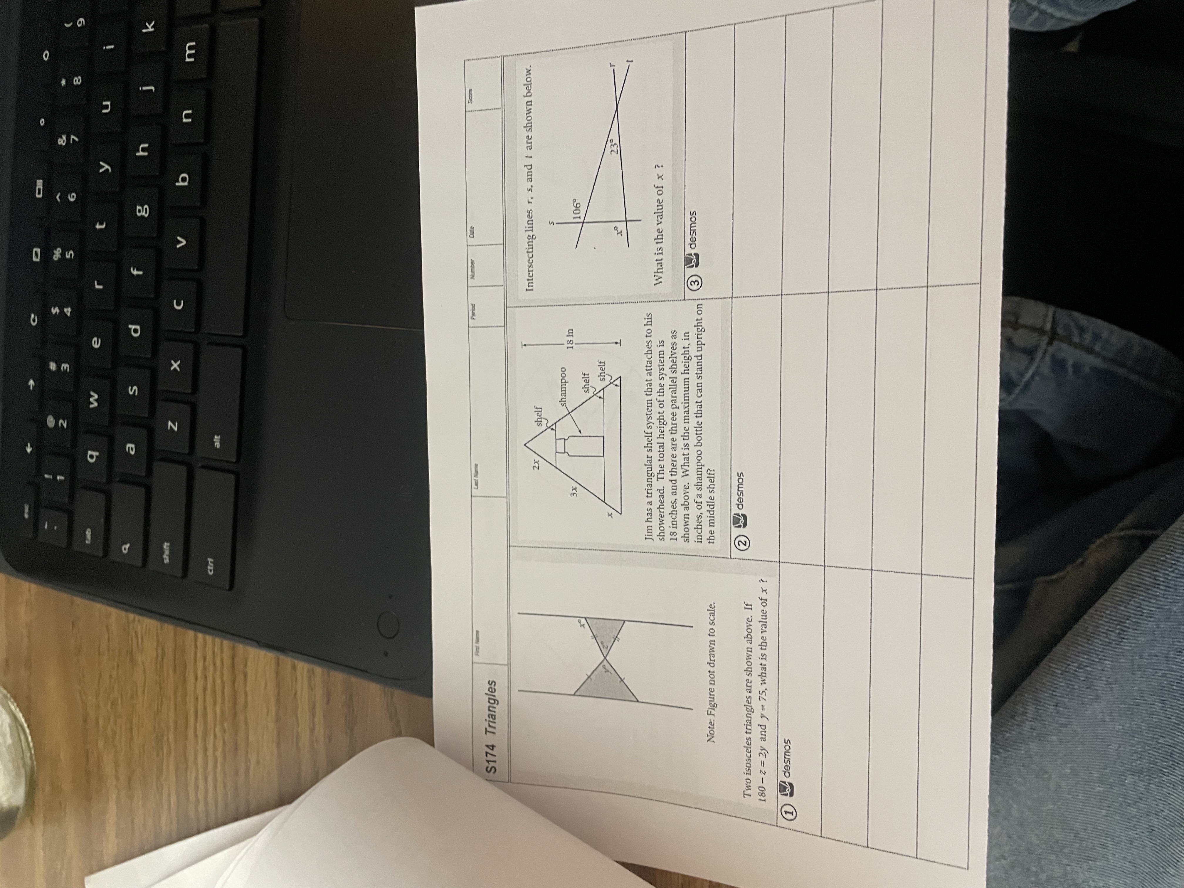 21 is lines s and t are parallel. If the In the