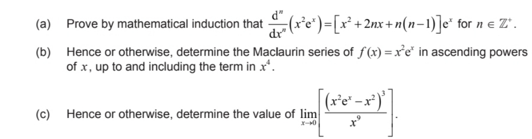Can show step solutions. Advanced maths level Math induction. (a) Prove by