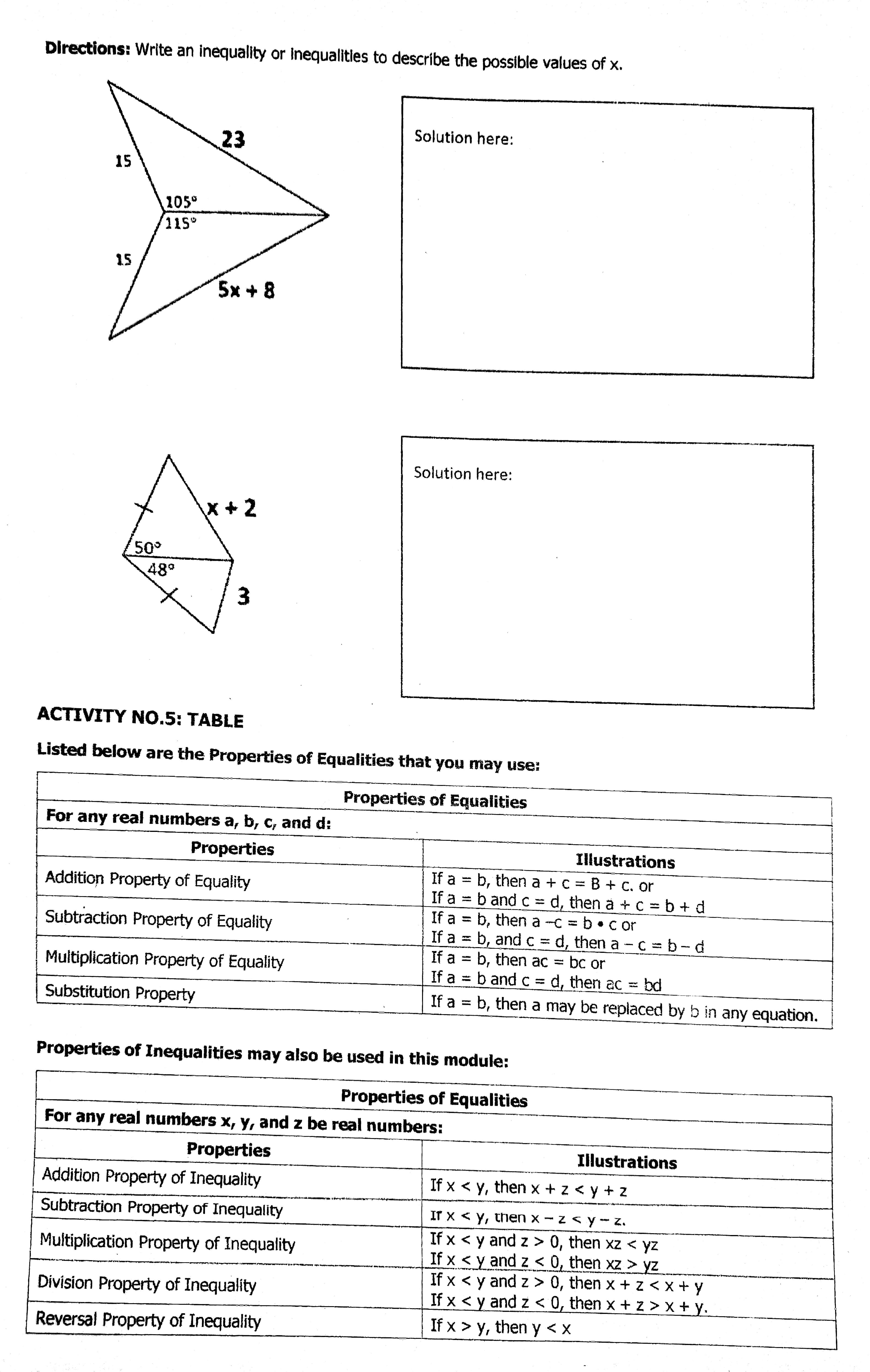 triangle, but the included angle of the rst triangle is larger than