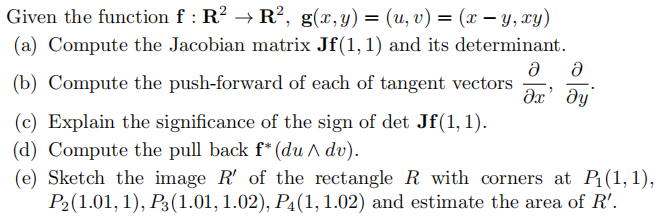  Given the function f : R' - R', g(x, y) =