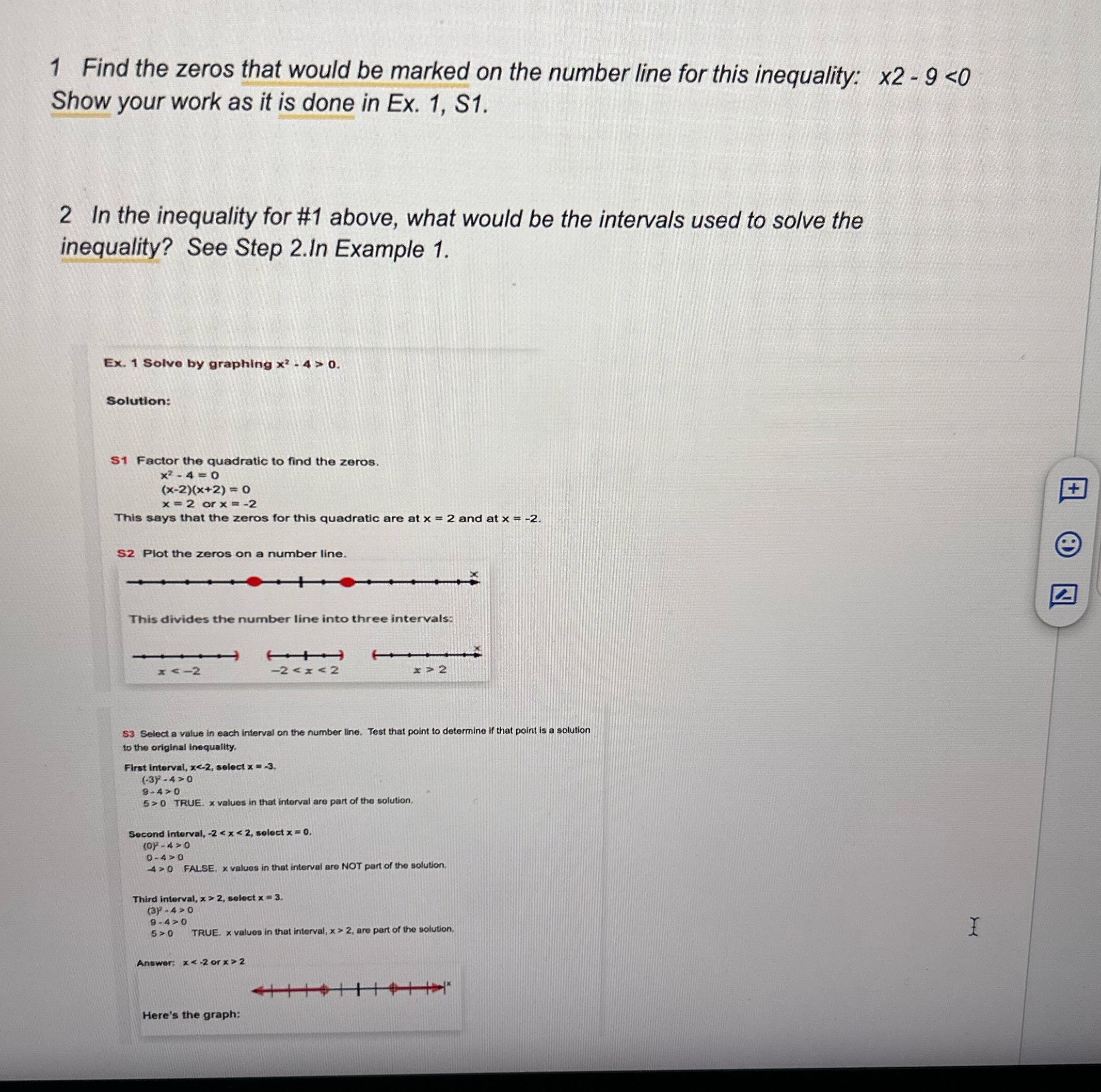 Please answer 1 and 2 the steps are shown below 1 Find