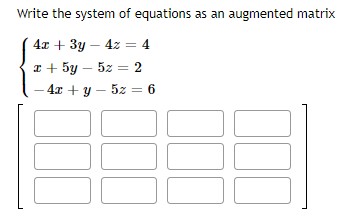 system. Solve the linear system for a , y , and 2