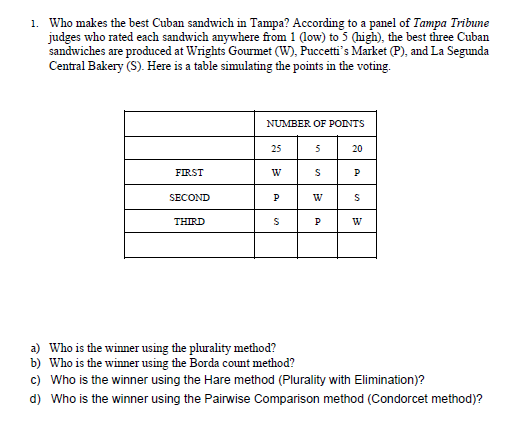 hello this is all about plurality borda method etc. the math about