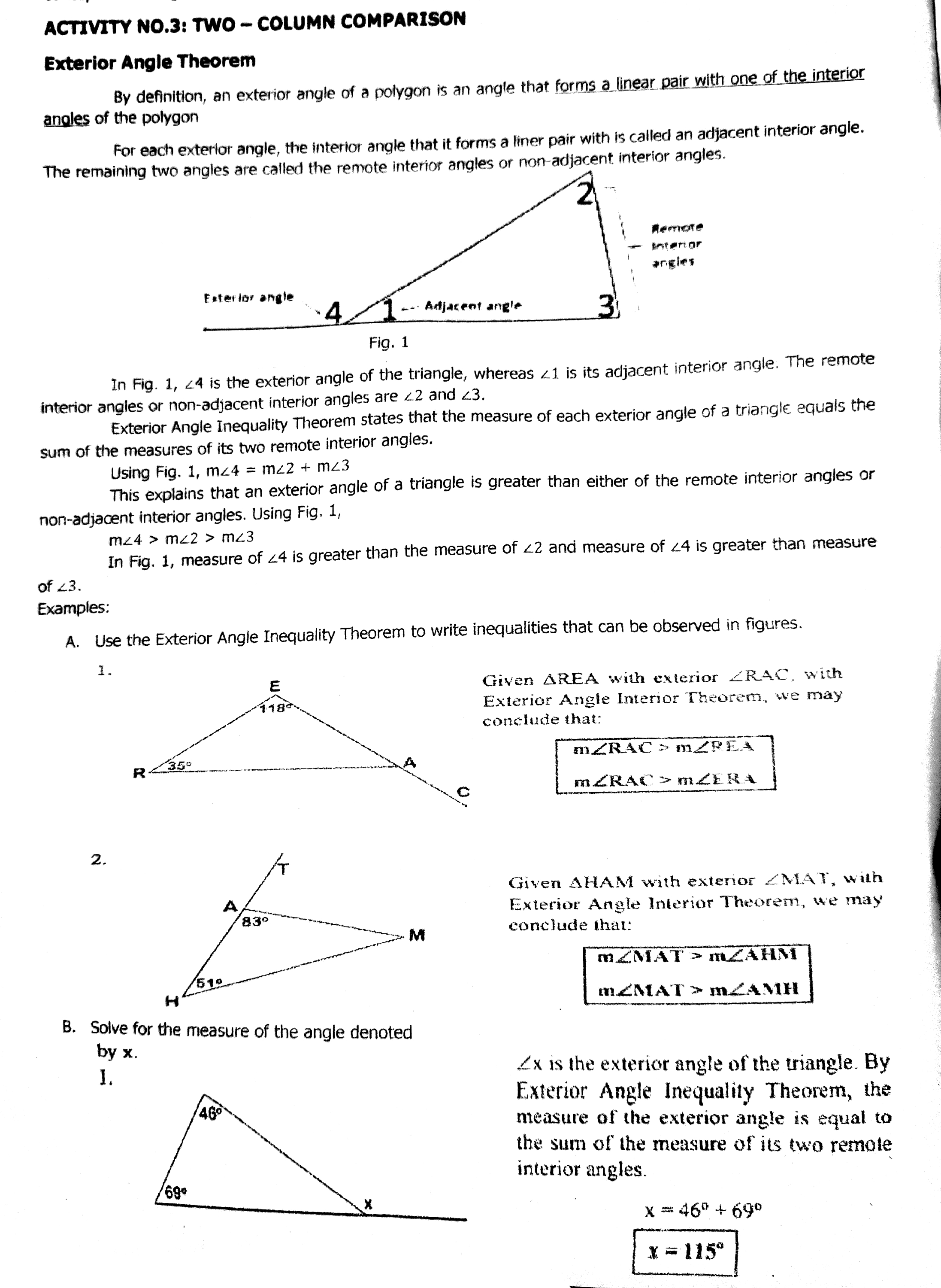 which congruence postulate or theorem justifies that two triangles are congruent. Label