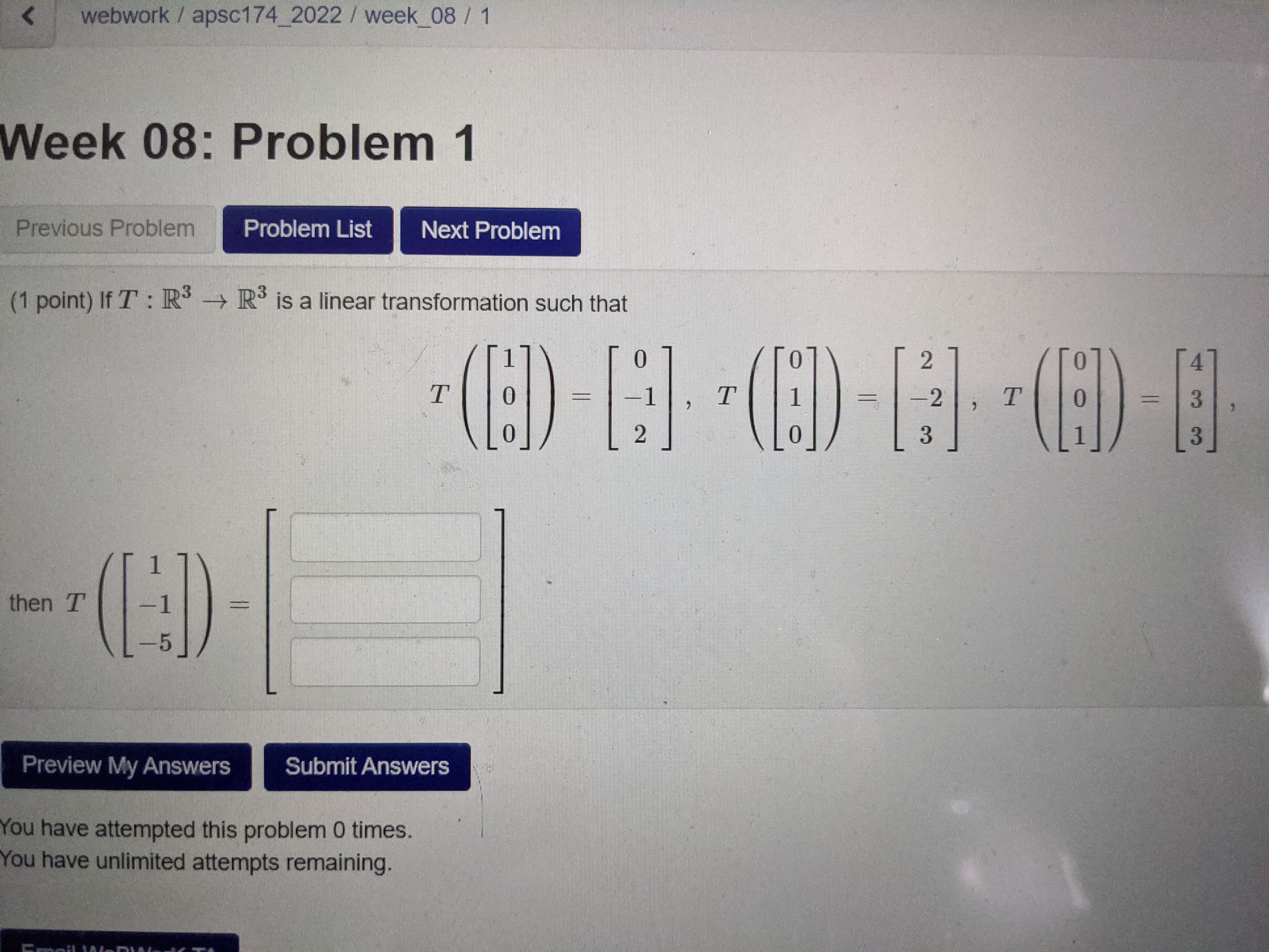  webwork / apsc174_2022 / week_08 / 1 Week 08: Problem 1