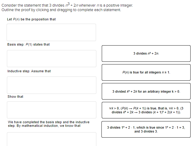  Consider the statement that 3 divides /7 + 2n whenever n