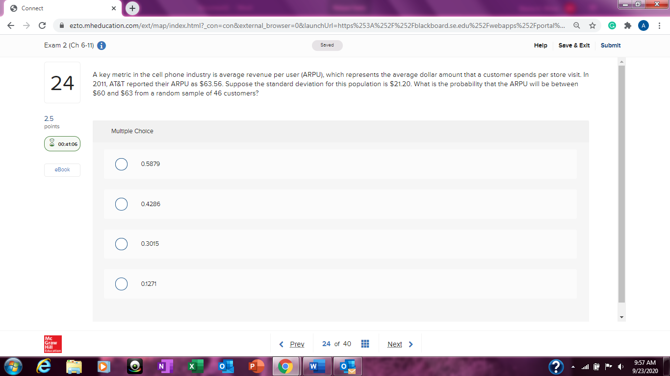 Please assist 5 Connect X + X C A ezto.mheducation.com/ext/map/index.html?_con=con&external_browser=0&launchUrl=https%253A%252F%252Fblackboard.se.edu%252Fwebapps%252Fportal%... Q *