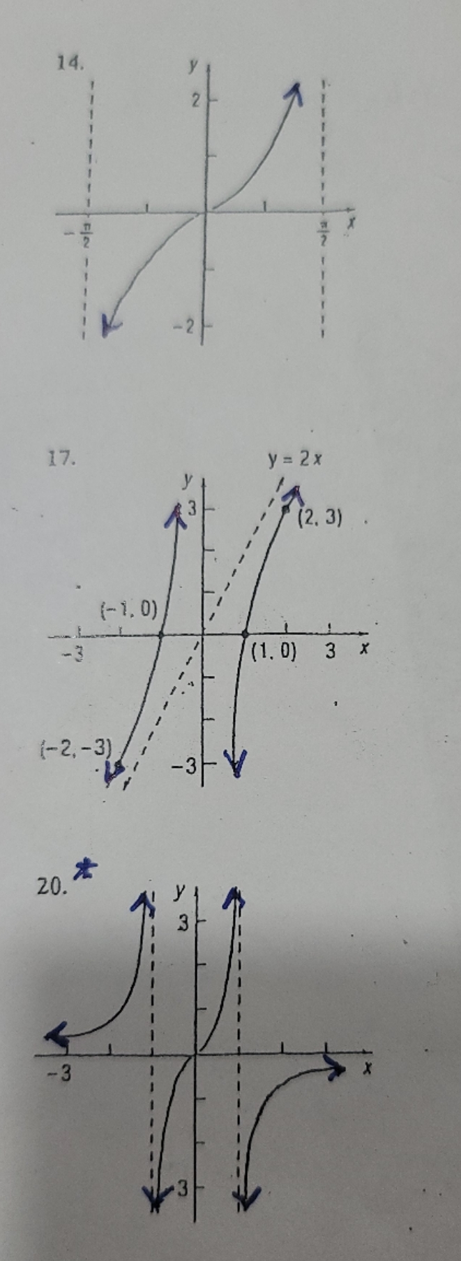 find the domain, range and the intervals where the function is increasing