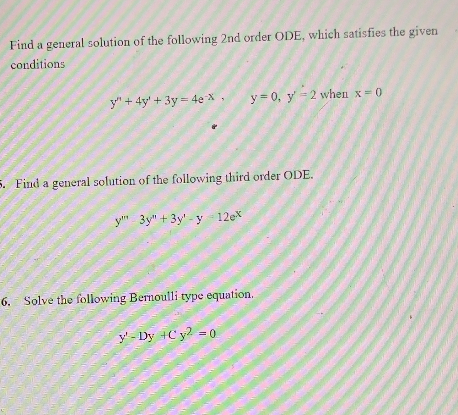 I really don't understand these higher order problems. Please help with this