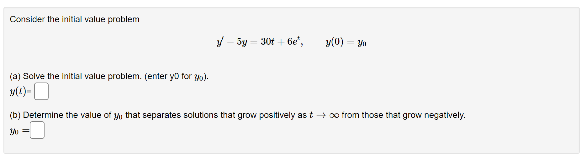 in standard form. Find the integrating factor, p($) = C]. Find y(a:)