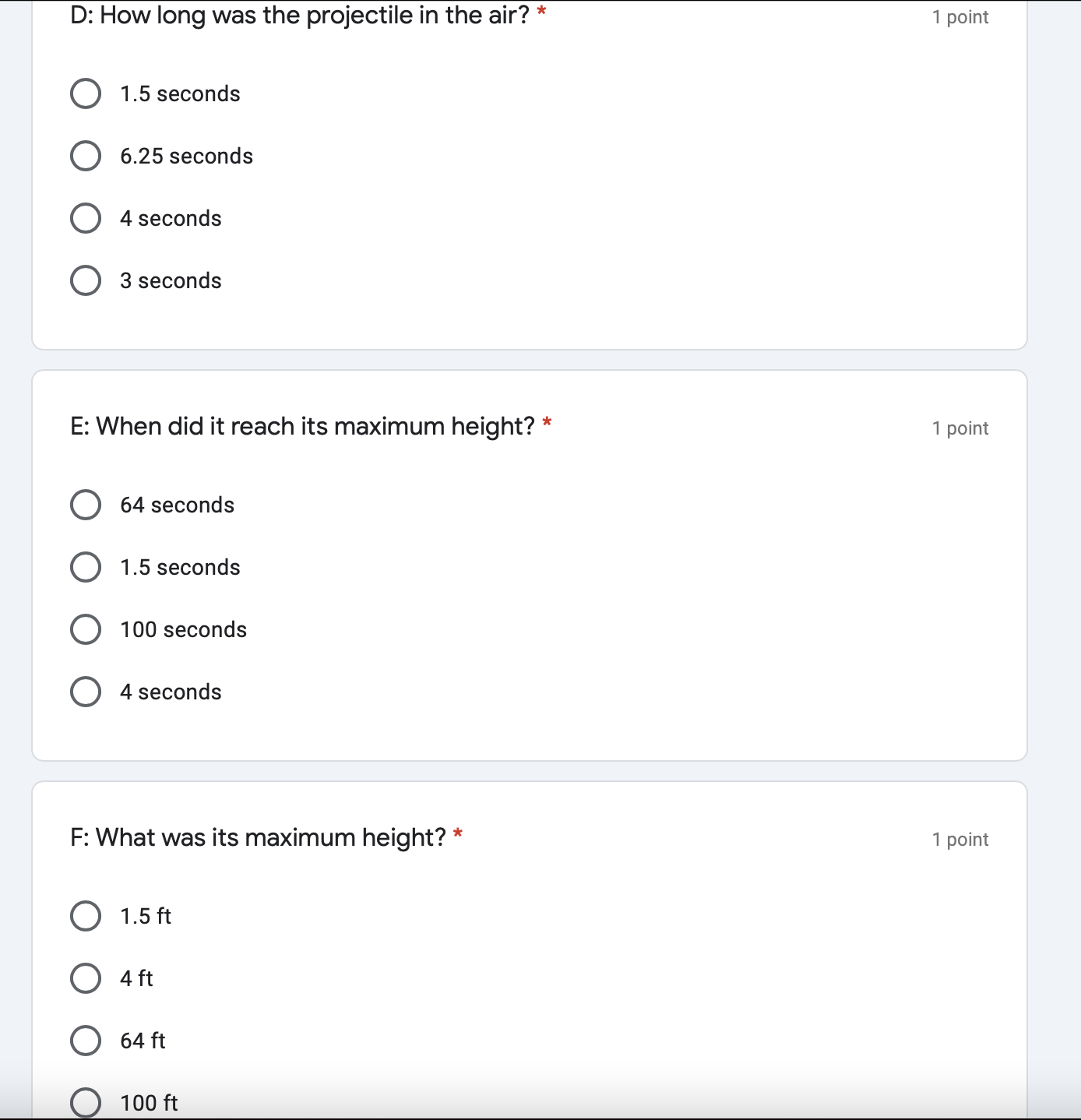 the toy's maximum height? C: How long is the toy in the