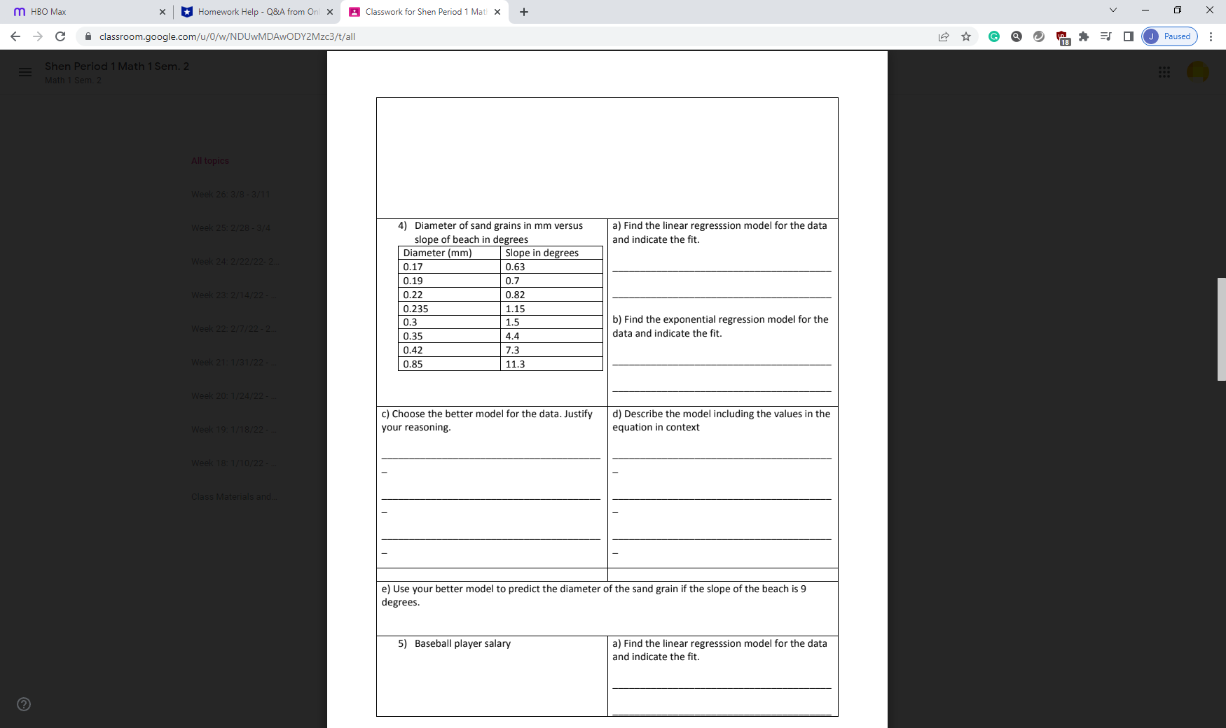 m HBO Max * *Homework Help - Q&A from Onl x