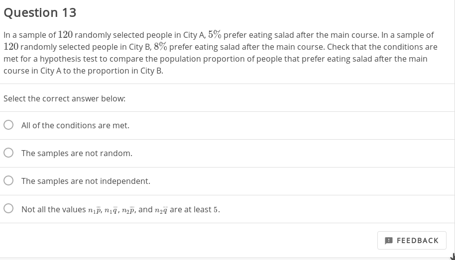 School A diagnosed with ADHD is p1 and the proportion of students