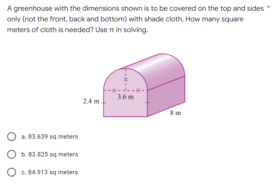 circle with the points (1, 3) and (1, 3) as endpoints of