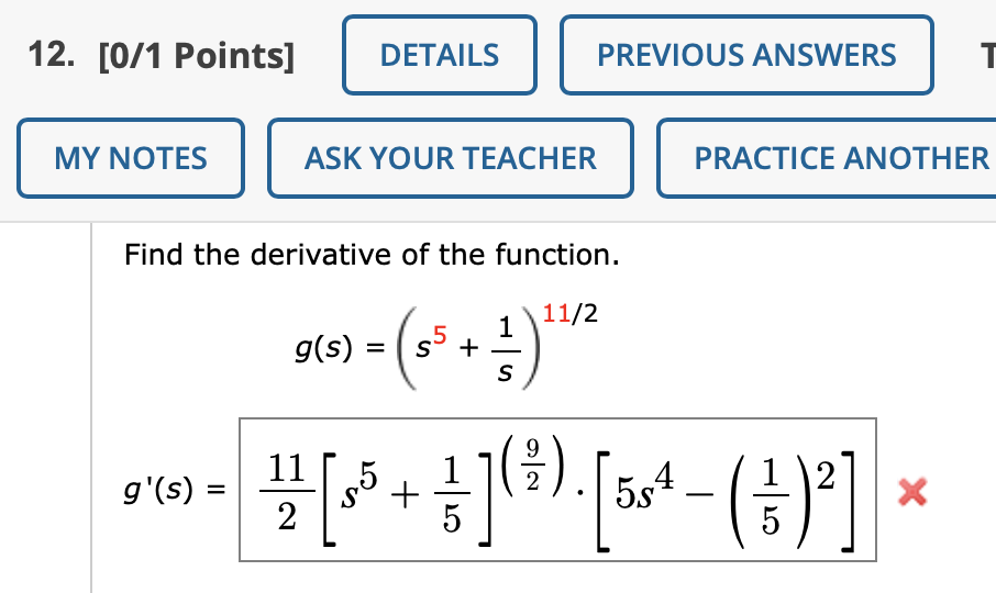 Find the derivative of the function. f(t) = 4(t4 2)5 W) =