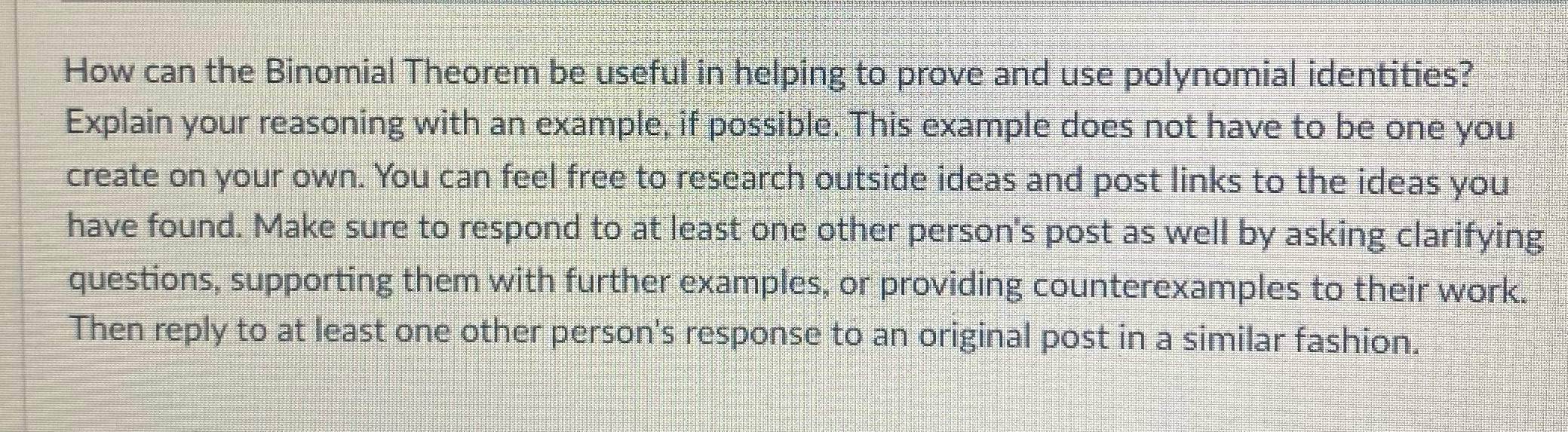 How can the Binomial Theorem be useful in helping to prove