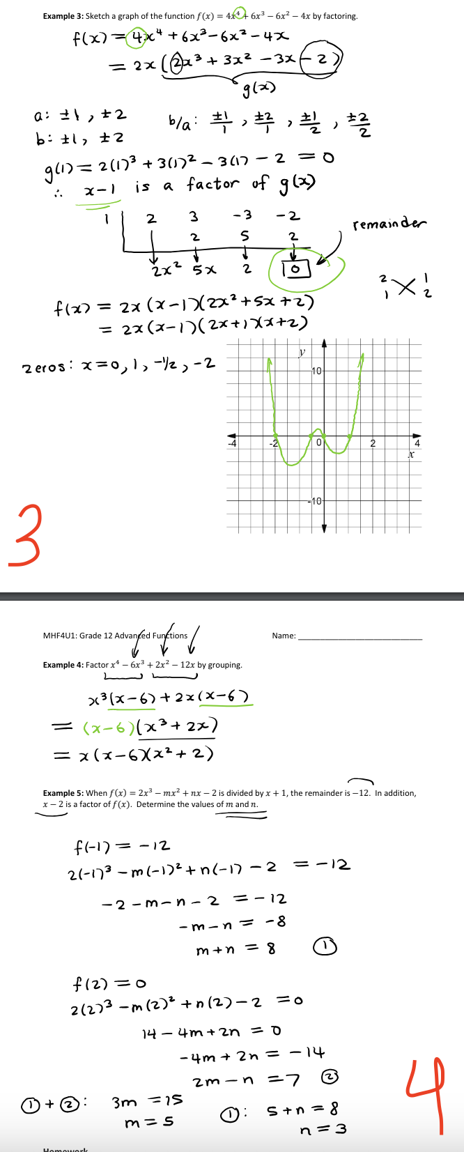 in depth. Unit 4 (Chapter 3): Polynomial Functions Lesson 4.5: Factoring Polynomials