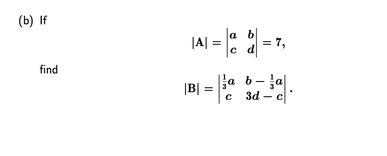 HI, Can you please solve this question ( b) If a b