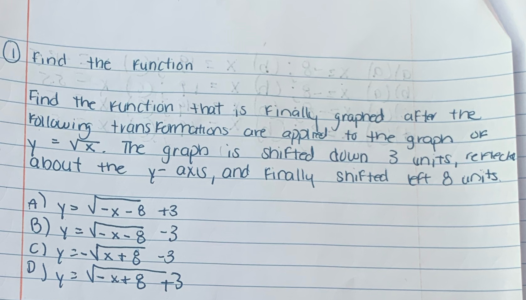  find the ( function ? X (d): 8 8x ( 0)