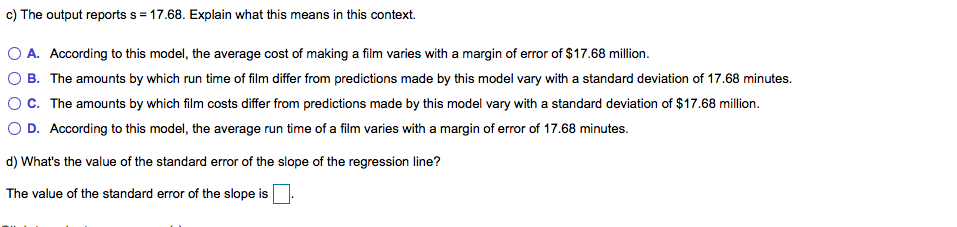 and numbers what the regression says. First explain in numbers. What is